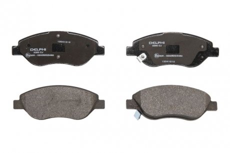 Комплект тормозных колодок, дисковый тормоз DELPHI LP3360 (фото 1)