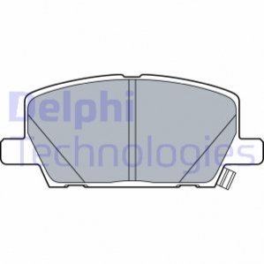 Комплект тормозных колодок, дисковый тормоз DELPHI LP3482