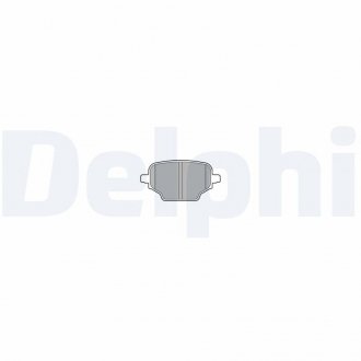Комплект тормозных колодок, дисковый тормоз DELPHI LP3580 (фото 1)