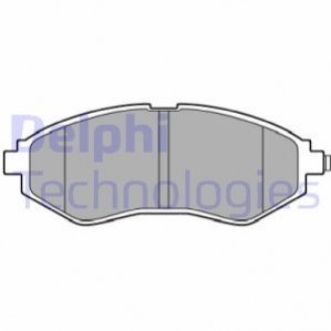 Комплект тормозных колодок, дисковый тормоз DELPHI LP3594 (фото 1)