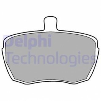 Комплект тормозных колодок, дисковый тормоз DELPHI LP41 (фото 1)