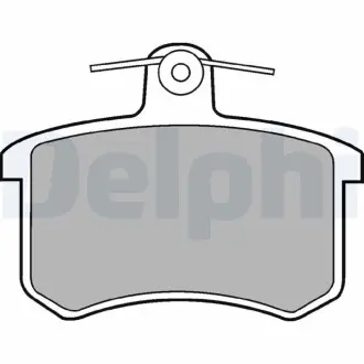 Комплект тормозных колодок, дисковый тормоз DELPHI LP451