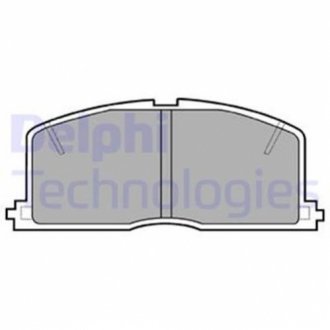 Комплект тормозных колодок, дисковый тормоз DELPHI LP460 (фото 1)