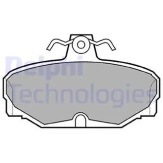 Комплект гальмівних колодок, дискове гальмо DELPHI LP507