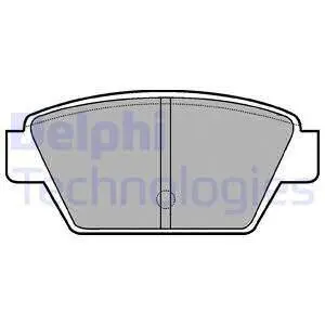 Комплект тормозных колодок, дисковый тормоз DELPHI LP533