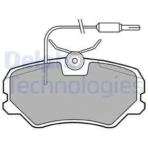 Комплект тормозных колодок, дисковый тормоз DELPHI LP564