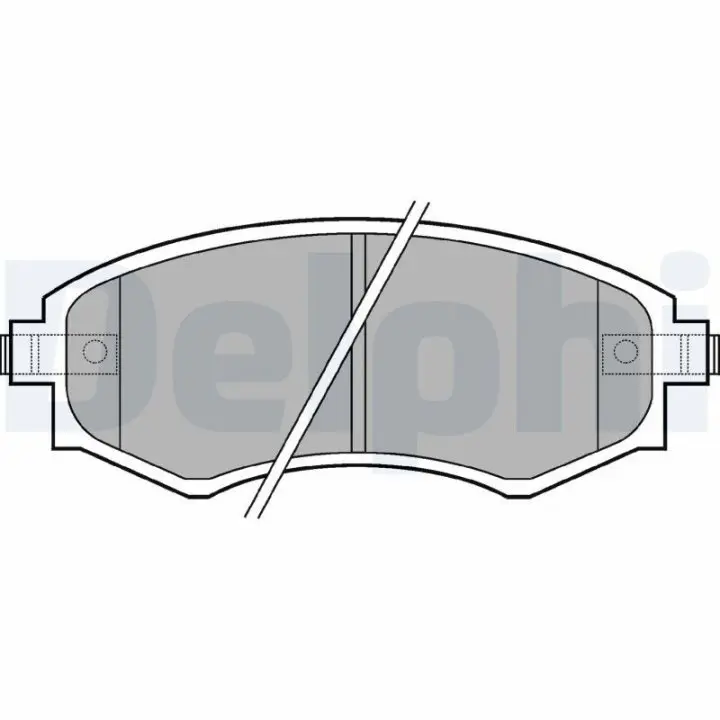 Фото 1 - Гальмівні колодки DELPHI LP606 Гальмівні колодки DELPHI LP606 (фото 1)