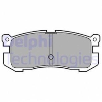 Комплект тормозных колодок, дисковый тормоз DELPHI LP624 (фото 1)