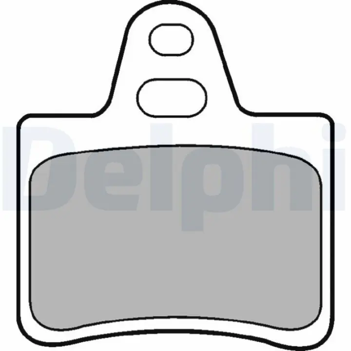 Citroen тормозные колодки задние xantia,xm 89- DELPHI LP655 (фото 1)