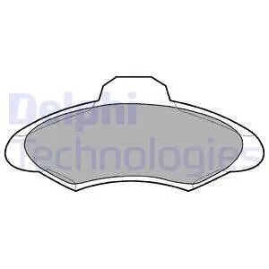 Комплект тормозных колодок, дисковый тормоз DELPHI LP673