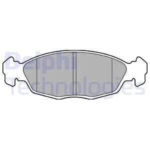 Комплект гальмівних колодок, дискове гальмо DELPHI LP702