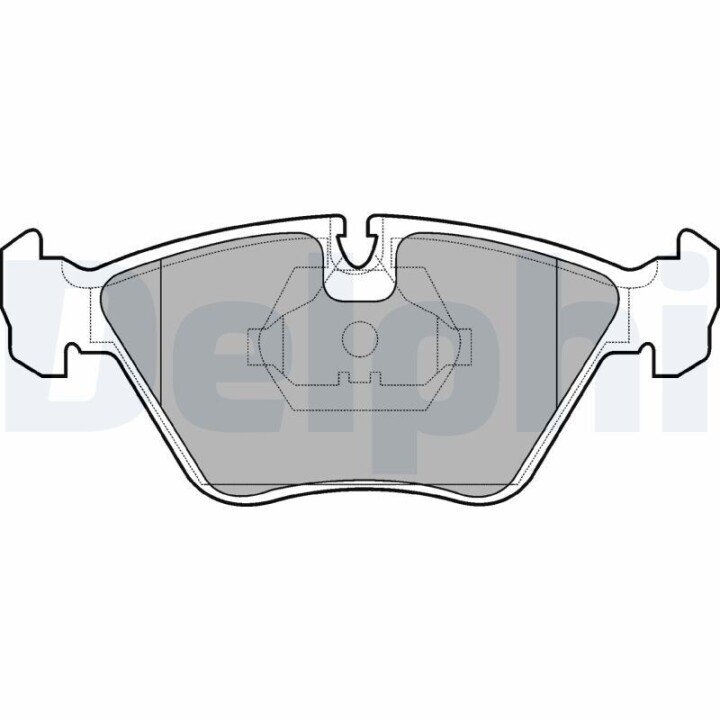 Комплект гальмівних колодок, дискове гальмо DELPHI LP705 (фото 1)