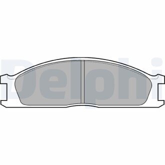 Комплект гальмівних колодок, дискове гальмо DELPHI LP726