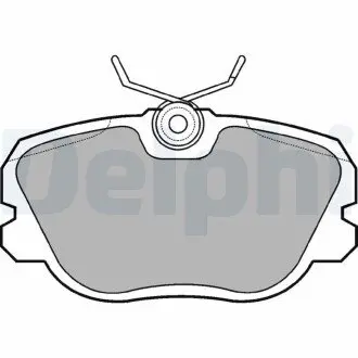 Комплект гальмівних колодок, дискове гальмо DELPHI LP731