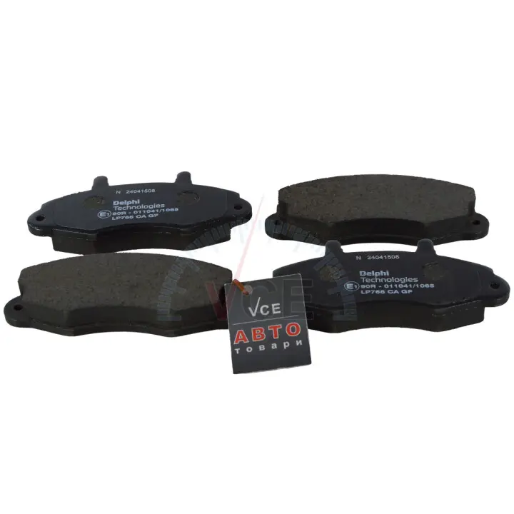 Комплект тормозных колодок, дисковый тормоз DELPHI LP766 (фото 1)