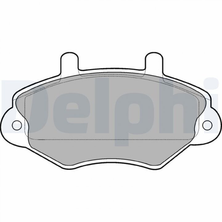 Гальмівні колодки, дискові DELPHI LP767 (фото 1)