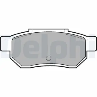 Тормозные колодки, дисковые. DELPHI LP772
