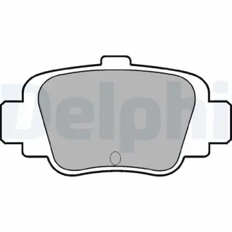 Комплект тормозных колодок, дисковый тормоз DELPHI LP780