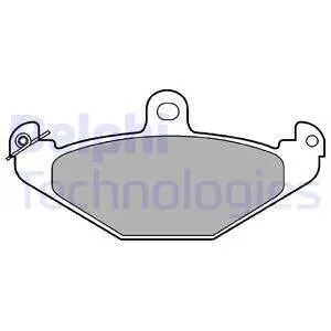 Комплект тормозных колодок, дисковый тормоз DELPHI LP821