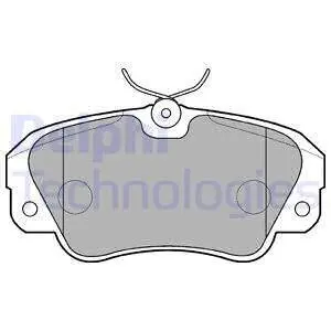 Комплект тормозных колодок, дисковый тормоз DELPHI LP848