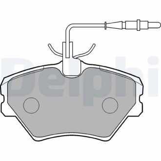 Комплект тормозных колодок, дисковый тормоз DELPHI LP862