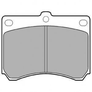 Комплект тормозных колодок, дисковый тормоз DELPHI LP935 (фото 1)