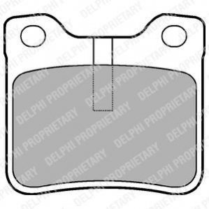 Комплект тормозных колодок, дисковый тормоз DELPHI LP991
