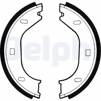 Комплект гальмівних колодок, стоянкова гальмівна система DELPHI LS1370