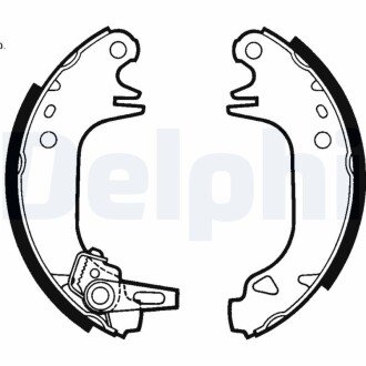 Комплект гальмівних колодок DELPHI LS1423