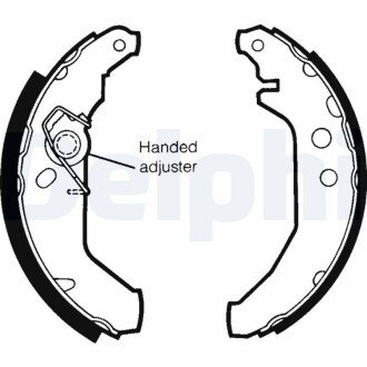 Комплект тормозных колодок DELPHI LS1435