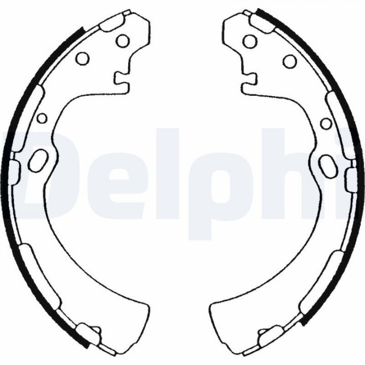 Гальмівні колодки барабанні DELPHI LS1505 (фото 1)