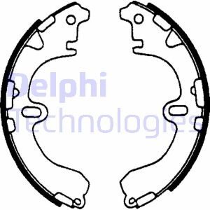 Комплект гальмівних колодок DELPHI LS1601