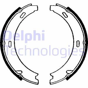 Комплект тормозных колодок, стояночная тормозная система DELPHI LS1637