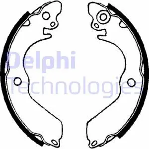 Комплект тормозных колодок DELPHI LS1649