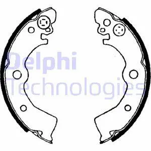 Барабанные колодки n.sunny/almera/100nx DELPHI LS1650