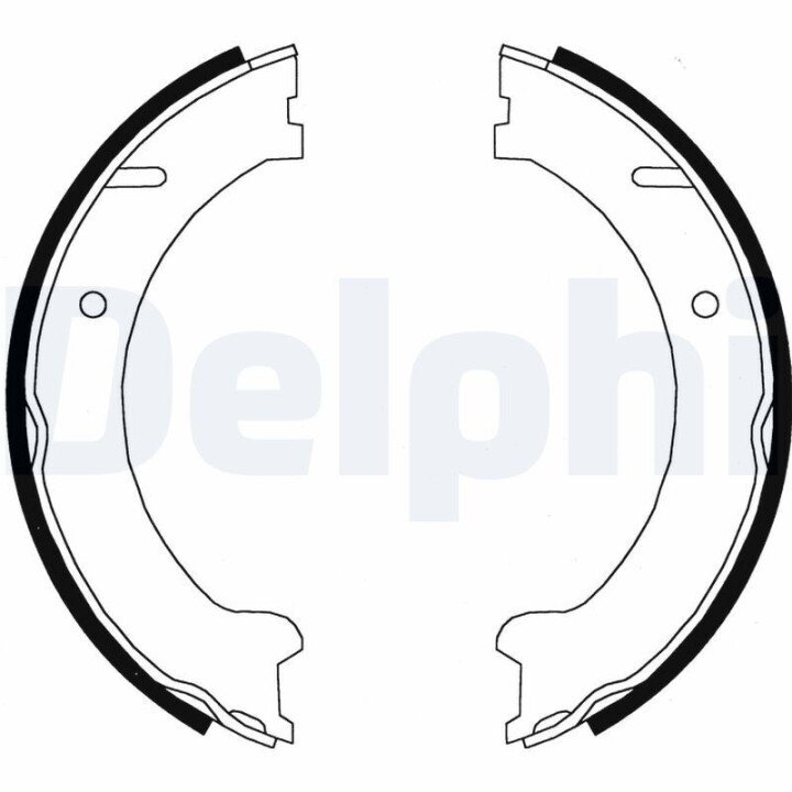 Комплект тормозных колодок, стояночная тормозная система DELPHI LS1832 (фото 1)