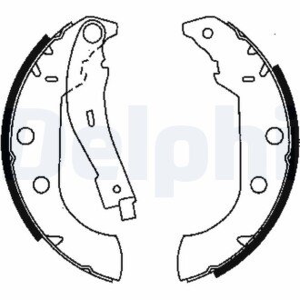 Комплект тормозных колодок DELPHI LS1833