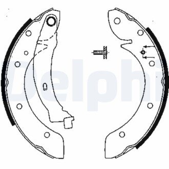 Комплект гальмівних колодок DELPHI LS1838