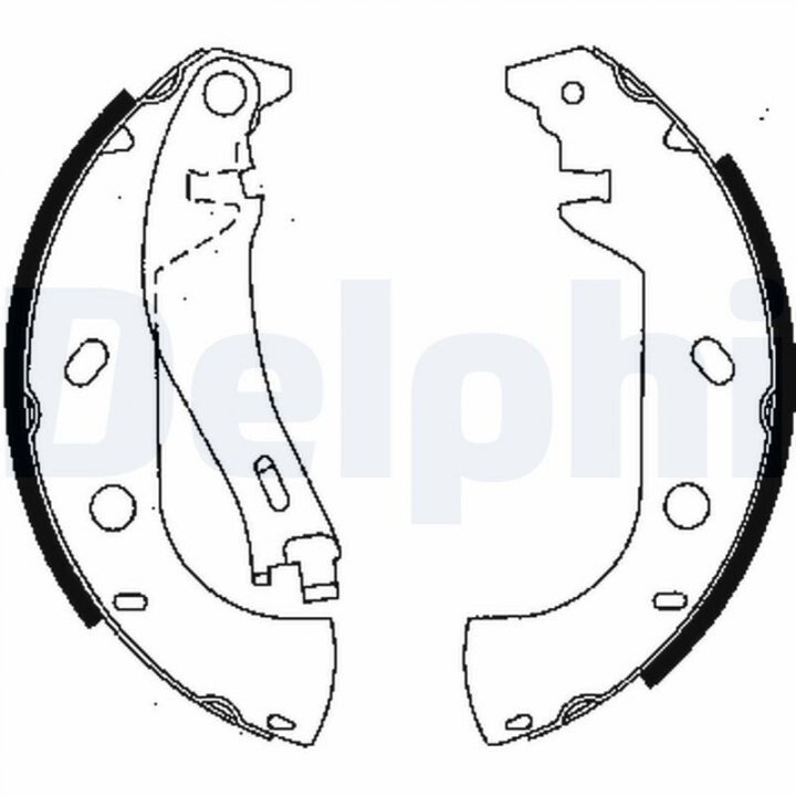 Гальмівні колодки барабанні DELPHI LS1847 (фото 1)