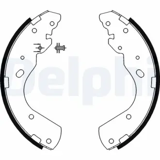 Тормозные колодки барабанные DELPHI LS1897