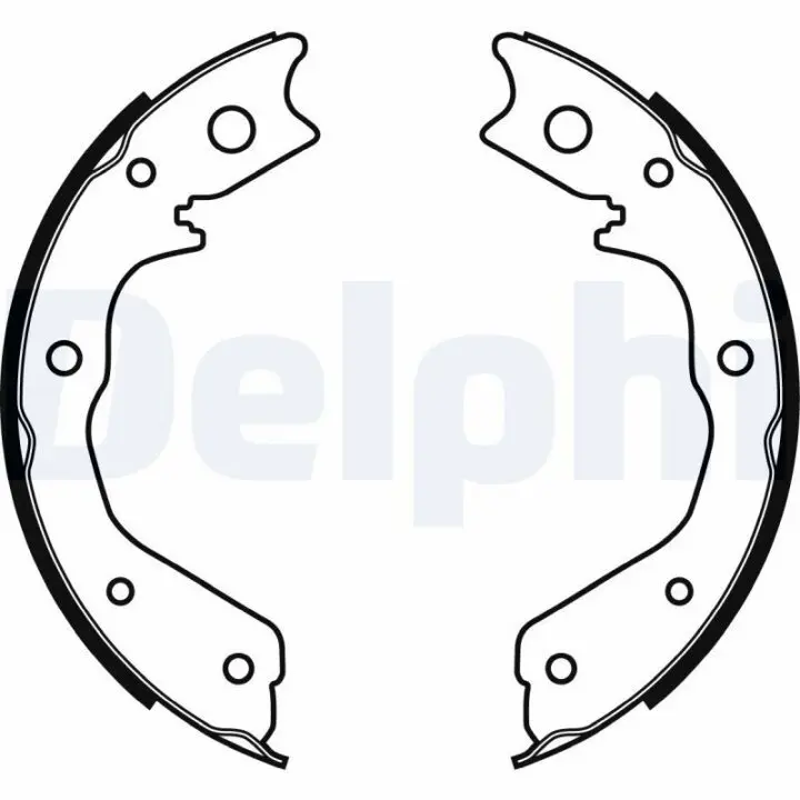 Тормозные колодки, барабанные DELPHI LS1928 (фото 1)