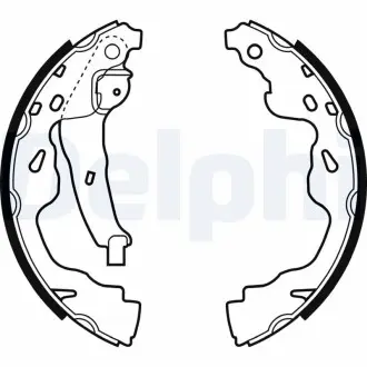 Комплект тормозных колодок DELPHI LS1961