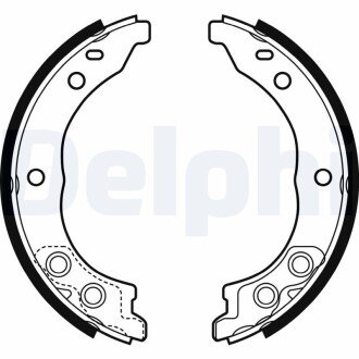Комплект гальмівних колодок, стоянкова гальмівна система DELPHI LS1962