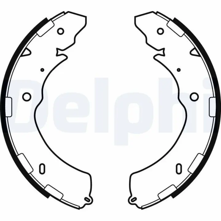 Фото 1 - Комплект гальмівних колодок DELPHI LS2064 Комплект гальмівних колодок DELPHI LS2064 (фото 1)