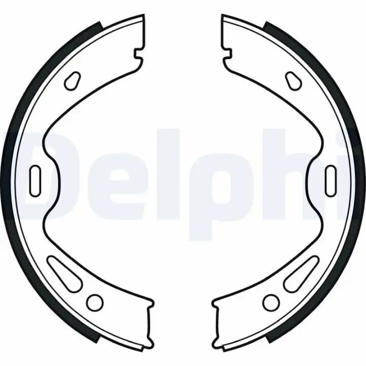 Тормозные колодки барабанные DELPHI LS2091 (фото 1)