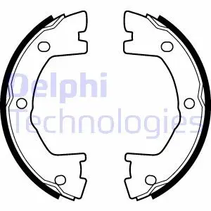 Тормозные колодки барабанные DELPHI LS2115