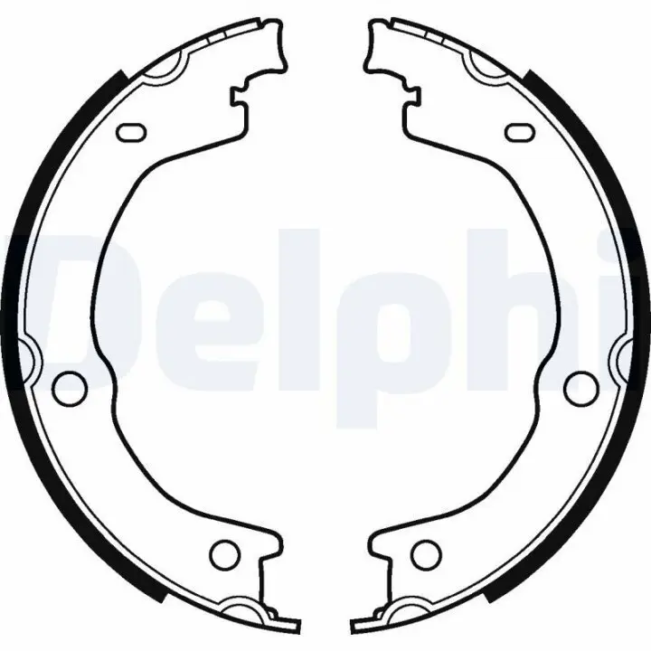 Тормозные колодки барабанные DELPHI LS2118 (фото 1)