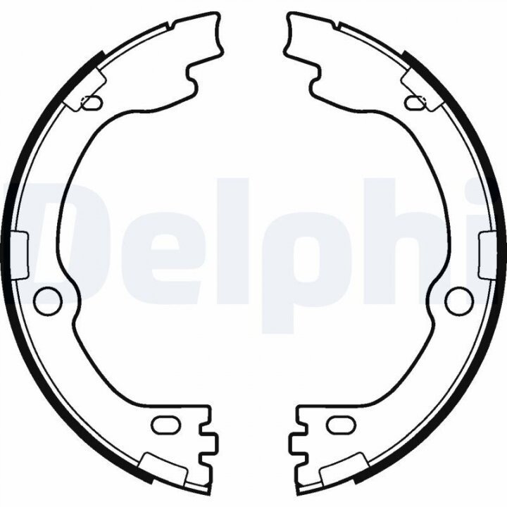 Гальмівні колодки барабанні DELPHI LS2119 (фото 1)