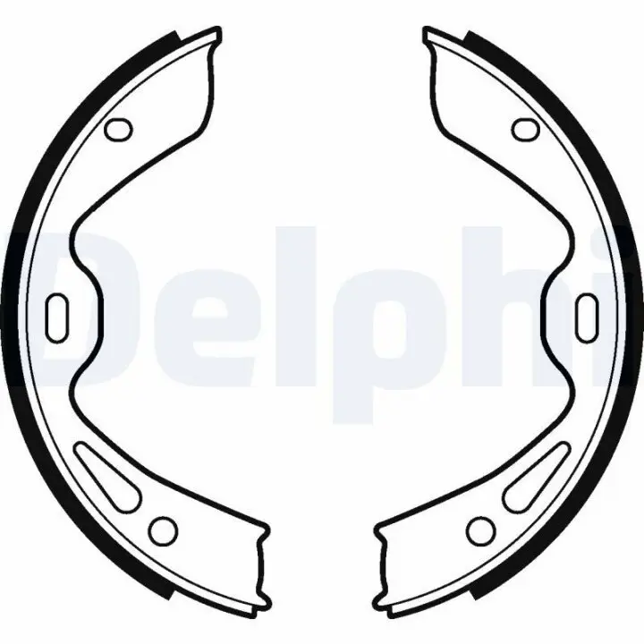 Тормозные колодки барабанные DELPHI LS2120 (фото 1)