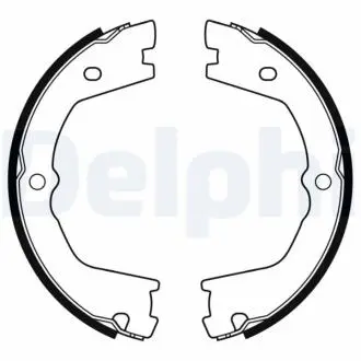 Колодки ручника iveco daily 78- (190x42) DELPHI LS2178